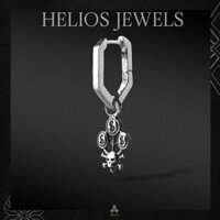 Khuyên Tai Bạc Nam Nữ HeliSilver Greed Helios Silver Original