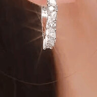 khuyên tai bạc nữ tròn nạm đá nhỏ xinh bt248