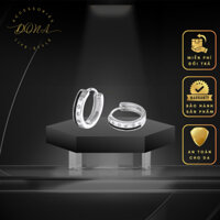 Khuyên Tai Bạc Tròn Unisex S925, Bông Tai Bạc Tròn Dona Tier Cho Nam Và Nữ [1752800]