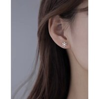 Khuyên tai bạc Ý nạm đá dành cho nữ trẻ trung, cá tính nhiều kiểu dáng