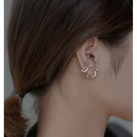 Khuyên tai cá tính chốt bi vặn