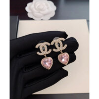 Khuyên tai Chanel đơn giản/Logo chữ bằng thép titan/Trang sức cá nhân/Thanh lịch/Khuyên tai nữ