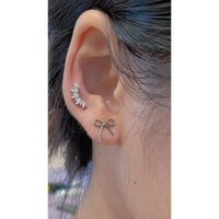 khuyên tai đá thép y tế không han gỉ