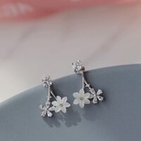 Khuyên tai hoa bạc 925 siêu xinh sang chảnh nữ tính