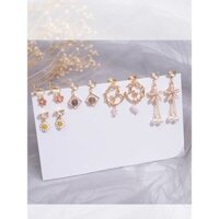 Khuyên tai kẹp cho phụ nữ không cần xỏ lỗ, móc tai cao cấp mới, khuyên tai, khuyên tai, khuyên tai, khuyên tai trẻ em không xỏ lỗ mùa hè