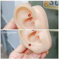 khuyên tai khuyên chân mày khuyên tai cong xỏ khuyên rook piercing THÉP Y TẾ 316L