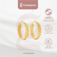 Khuyên tai mạ vàng 24k hình bông lúa Gusmeen Harvest Earrings thiết kế cách điệu, đơn giản cho nữ