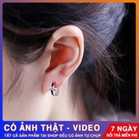 Khuyên tai nam nữ, bông tai bạc cá tính phong cách Hàn Quốc Tuấn Thoan Jewelry