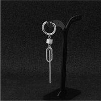 Khuyên tai nam nữ titan thép không gỉ - Xỏ lỗ tròn