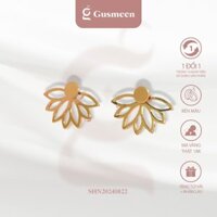 Khuyên tai nữ Gusmeen Lotusy titan cá tính, bông tai nữ sành điệu thời trang không đen gỉ SHN20240822