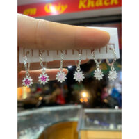 Khuyên tai trẻ em sành điệu bạc ta bi sao hoa NGỌC MẬU