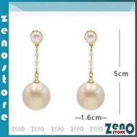 Khuyên tai ZenO bạc Ý phong cách Hàn Quốc, bông tai tua dài bạc S925 - KT11