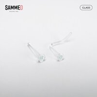 Khuyên thủy tinh trong suốt