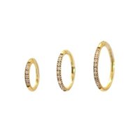 KHUYÊN VÒNG BẬT KHẤC ĐÍNH ĐÁ - KHUYÊN THÉP KHÔNG GỈ