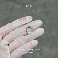 Khuyên vòng đá - DAITH 28 - khuyên DAITH, SEPTUM, HELIX,... ( giá 1 chiếc )