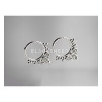 Khuyên vòng mix đá thép không gỉ MS08