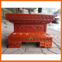 Kỉ đục gỗ Hương - Đế vuông chân loa cao 20cm mặt vuông 20,25,30,35