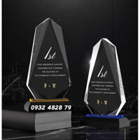 Kỉ niệm chương cúp Pha Lê, Thuỷ tinh in ấn theo yêu cầu.
