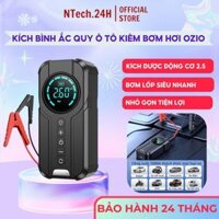 Kích bình ắc quy ô tô kiêm bơm hơi OZIO, kích bình xe hơi, kích nổ ắc quy ô tô, bơm hơi các loại 10000mAh