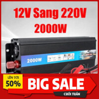Kích Điện Inverter 12V 1500w Sin Chuẩn Bảo Hành hai năm Siêu Bền [MeTro]