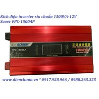 Kích điện sin chuẩn 1500VA 12V Suoer FPC-1500AP / Biến tần inverter Suoer FPC-1500AP 1500W-12V