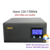 Kích điện sin chuẩn Hans 1700VA – 12V (Công nghệ Đức)