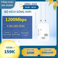 Kích sóng Wifi 4 râu tốc độ cao 1200mpbs / 2.4G 300Mbs. Mở rộng vùng phủ sóng, cải thiện tốc độ mạng Wifi ACSTORE247