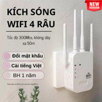Kích sóng Wifi 4 râu tốc độ cao 300Mbs. Mở rộng vùng phủ sóng, cải thiện tốc độ mạng Wifi HOT