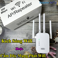 Kích Sóng Wifi AP Repeater / Mercury MW310re 300Mbps Cực Mạnh Phát Xuyên Tường Mở Rộng Wifi Nhà Ở, Văn Phòng
