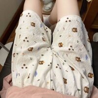 Kích Thước Cực Lớn 150.0kg Có Thể Đeo Được Quần Đi Bộ Hoạt Hình Pyjama Quần Nữ Mùa Hè Nhà Quần Lười Có Thể Mặc Quần Short Nhà Bên Ngoài