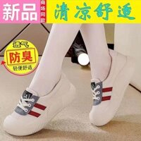 Kích Thước Gãy Da Thật Giày Nữ Mùa Thu 2024 Phong Cách Mới Thoáng Khí Đế Mềm Retro Muffin Phù Hợp Với Giày Nữ Sang Trọng OX1T