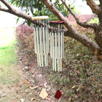 Kích Thước Lớn 20 Ống Gỗ Chắc Chắn Ống Nhôm Chuông Gió Nhà Sáng Tạo Trang Trí Mặt Dây Chuyền Gió 25.3.6