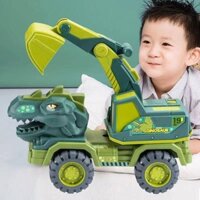 Kích Thước Lớn Trượt Khủng Long Máy Xúc Kỹ Thuật Xe Đồ Chơi Bé Trai Quán Tính Giáo Dục Cần Cẩu Bộ Tyrannosaurus Rex