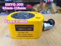 Kích thủy lực lùn 30 tấn HHYG-30D TLP hành trình 54mm chiều cao 64mm-118mm