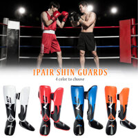 Kickboxing Chống Sốc Hỗ Trợ Mắt Cá Chân Đá Thể Thao Bánh Răng Bảo Vệ Người Lớn Đào Tạo Trẻ Karate SANDA Thân Lá Chắn Muay Thái Shin Guards