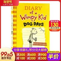 Kid diễn viên nhật ký 4 Diary of a Wimpy Kid Book 4 Dog Days Dog Days Diary của nguyên bản tiếng Anh gói khóc phiên bản Mỹ của cuốn sách ngoại khóa tiếng Anh cho trẻ em Đồ chơi giáo dục