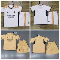 Kid * Hàng Có Sẵn Áo Thun Thể Thao real madrid 2324 Chất Lượng Cao Mặc Ở Nhà Hàng Mới