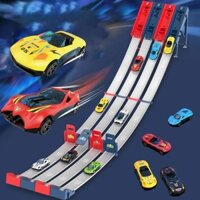 Kid Track Car Racing Set Đồ chơi DIY Lắp ráp Bộ dụng cụ theo dõi Catapult Rail Đua xe chiến lược Trò chơi vui nhộn Tương tác Đồ chơi xã hội Bé trai Quà tặng tayenivn