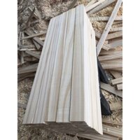 [KID043] Combo 20 thanh gỗ thông dài 50x4x1.3cm láng mịn 4 mặt
