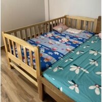 [KID077] - Giường cũi giường ghép cho bé, giường ngủ gỗ tự nhiên (không kèm nệm)