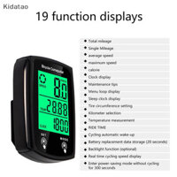 Kidatao GPS Xe Đạp Máy Tính Có Dây Đồng Hồ Tốc Độ Xe Đạp Chống Nước LCD Máy Tính Răng Xanh Đi Xe Đạp Tốc Độ Đồng Hồ Đứng Phụ Kiện Ngoài Trời Mới