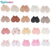 Kiddiezoom Bộ 5 Món Găng Tay Cotton Sơ Sinh Chống Trầy Xước Mặt Găng Tay Co Giãn Phụ Kiện Bé Trai GIRLS Cho Sản Phẩm Cho Bé
