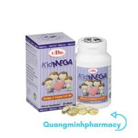 Kidmega UBB Omega-3 Viên uống giúp trẻ phát triển não bộ mắt sáng tinh anh - Lọ 60 viên