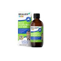 Kids BioCal Healthy Bones and Teeth H/200ML BRAUER Bổ sung canxi, D3, K2 cho trẻ 7th+