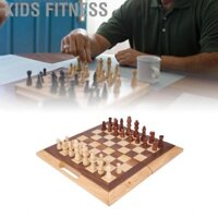 Kids Fitness Bộ Cờ Vua Bằng Gỗ Bộ Tăng Trưởng Trí Tuệ Luyện Logic Trang Trí Bàn Cờ Cho Trẻ Em Người Lớn