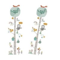 Kids Growth Height Chart Wall Door Sticker Ruler Nursery Decor - 30x60cm2pcs