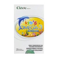 Kids Omega 3 Clevie Health 100 viên – Viên dầu cá bổ não của Mỹ
