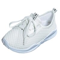 Kids Running Sneakers Summer Sport Shoes Lightweight Breathable - white 32