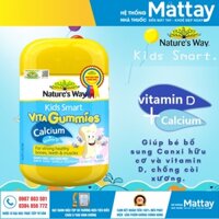 Kids Smart Vita Gummies Calcium + Vitamin D (60 viên ) - Giúp bé bổ sung Canxi hữu cơ và vitamin D, chống còi xương.