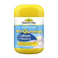 Kids Smart Vita Gummies Calcium & Vitamin D Nature’s Way 60 viên – Kẹo dẻo tăng chiều cao